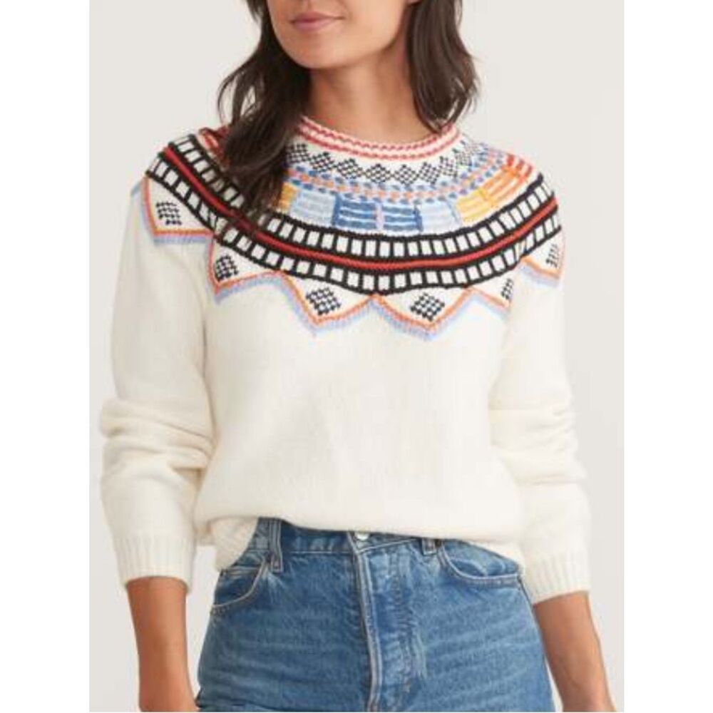 Marine Layer Archive Lomas Sweater Ivory Multi S